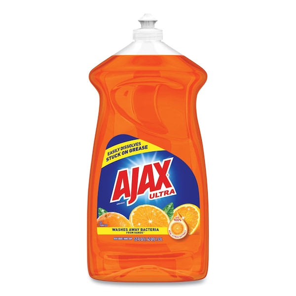 Ajax Dish Detergent, Liquid, Antibacterial, Orange, 52 oz, Bottle, 6PK 49860 - main